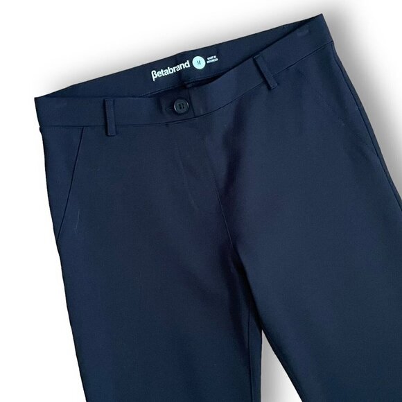 Betabrand Womens Black Skinny Leg Yoga Dress Pant Sz M Comfort Stretch Pull On - Picture 5 of 9